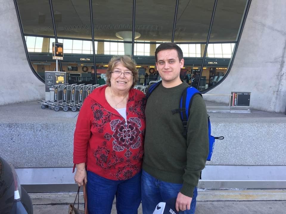 Sad to say goodbye to my Mitchell   He spent a week with us   Now on his way back to Mississippi   We enjoyed this visit so much