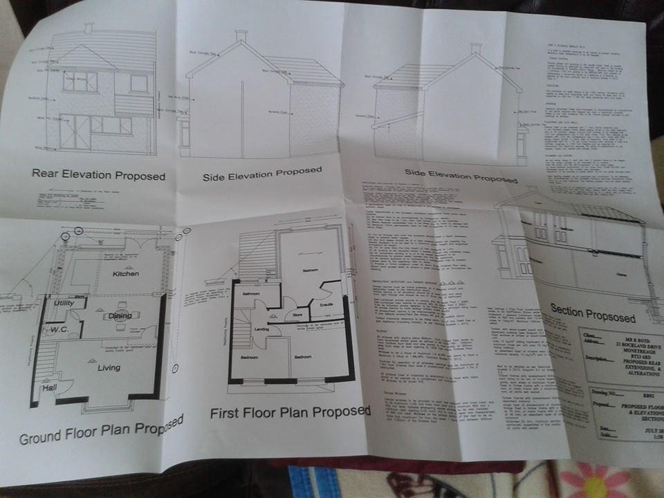 The plans for our new home has arrived
