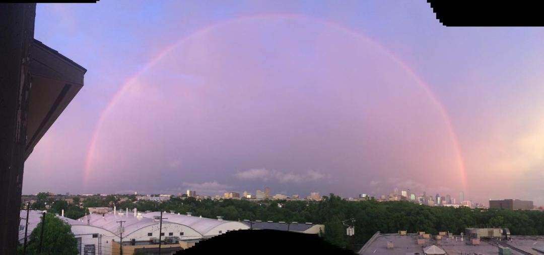 Full rainbow after all that rain today...