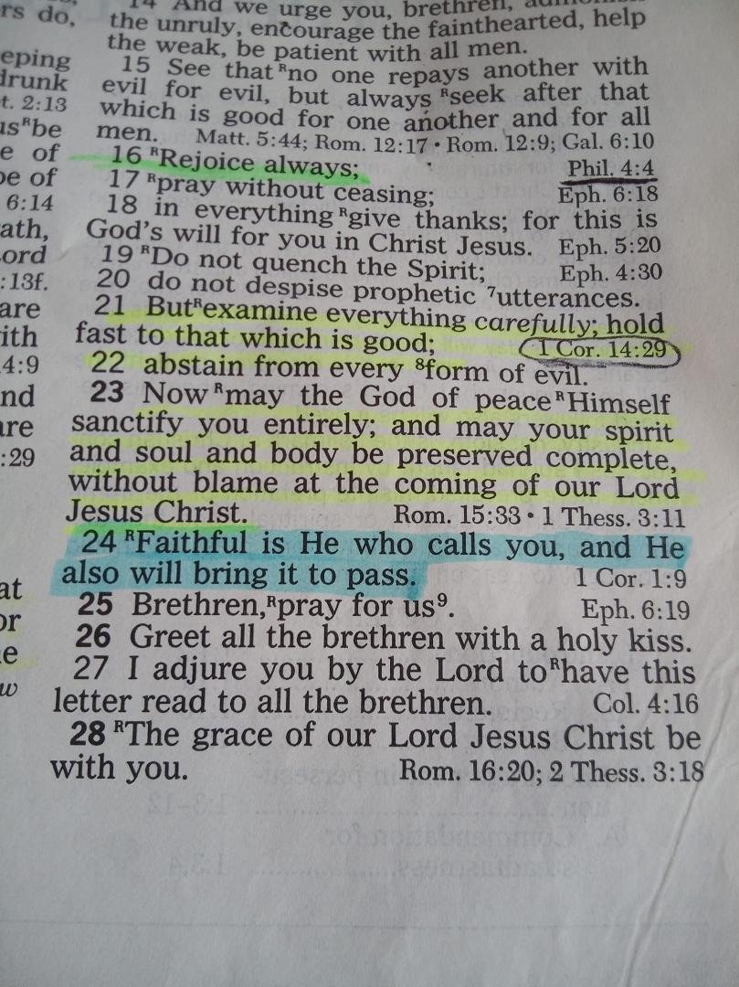 1 Thessalonians 5:15-28