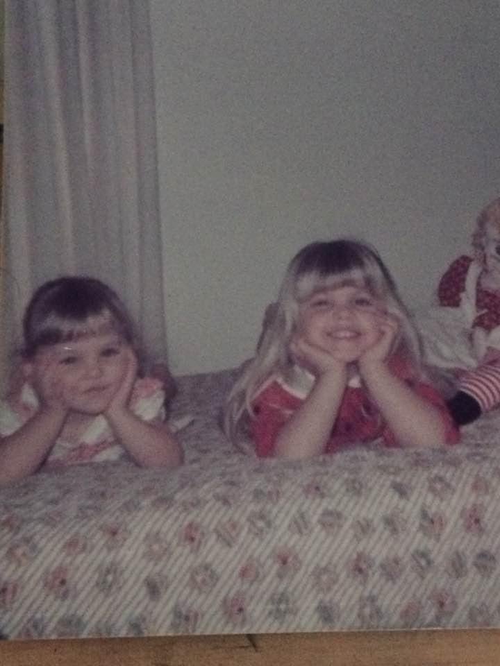 One of my favorite pictures of my girls around forty years ago.
