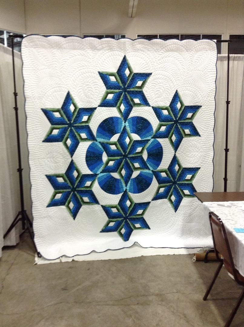 CAMEO Quilters Guild raffle quilt. If anyone is interested in purchasing a raffle ticket for this beautiful quilt please send me an email. The cost is $1.00. It is queen size and beautiful. Our quilt show is June 5 & 6, 201