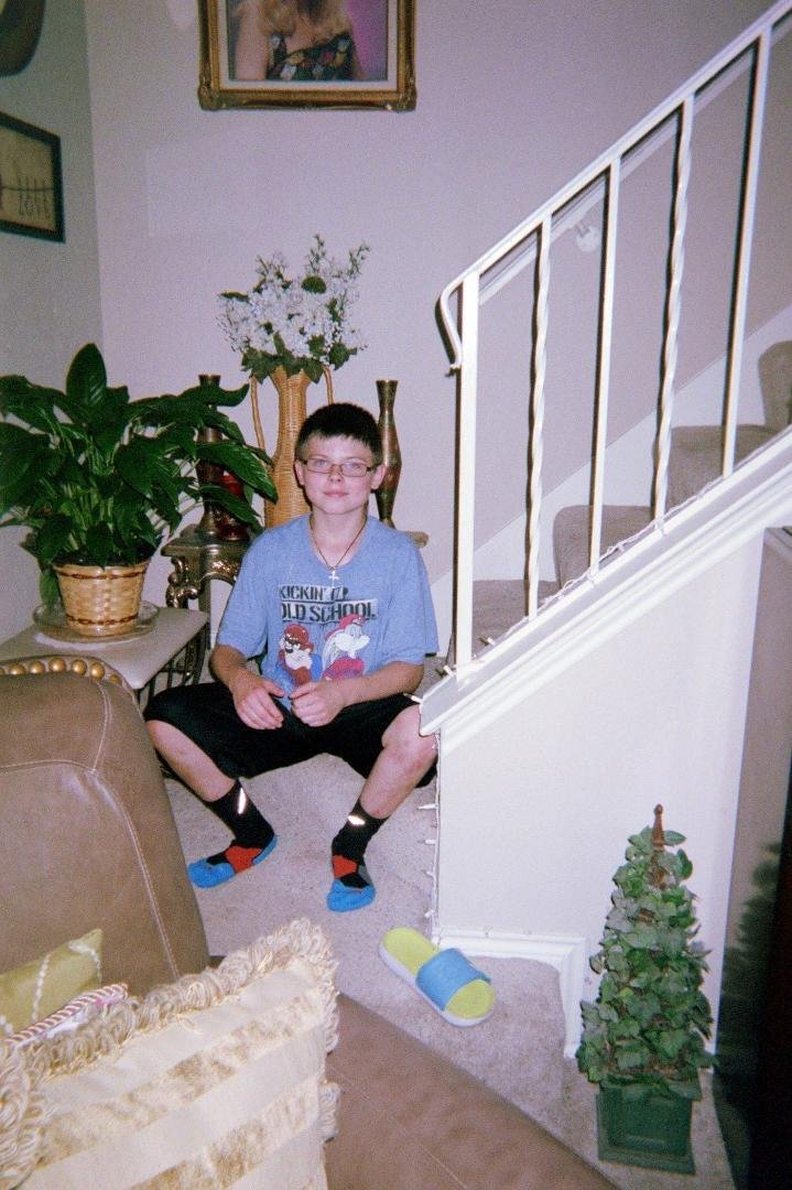 Kalub at my house, 8/2015