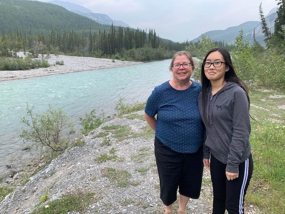 Laura and Jennifer in British Columbia on the way to Alaska!