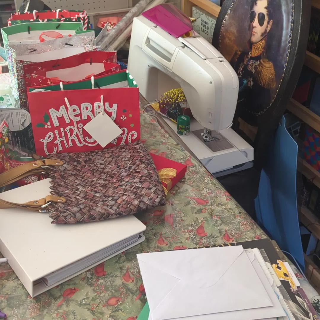 Got presents done, now doing Christmas cards.