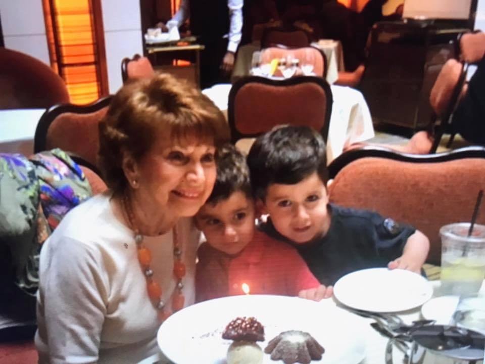 Evan and Zachary celebrating great grandma's 97th birthday!