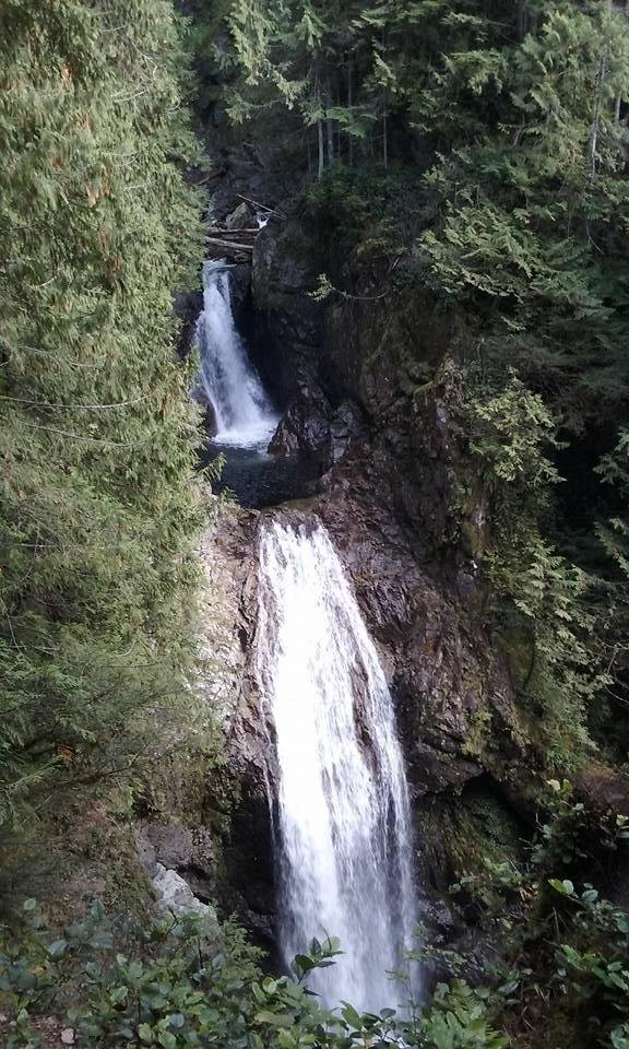 The top of Wallace Falls.