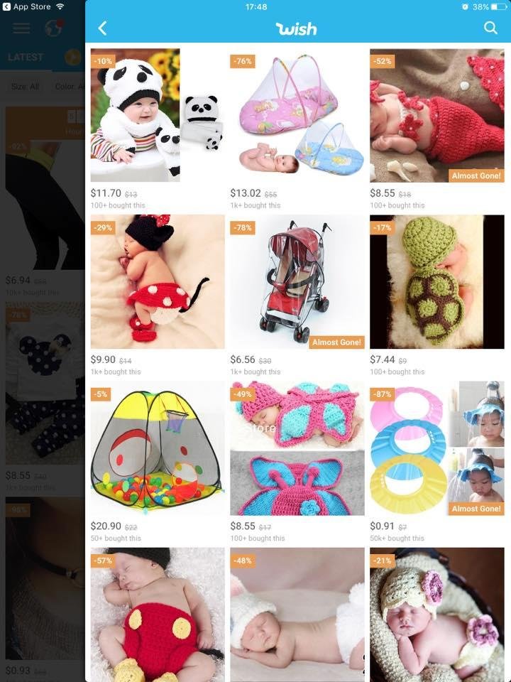 Ummm hello?! Why is it that every time I open up Wish, there is nothing but Baby stuff in the forefront?🤔 Not helping my baby fever... 😑
