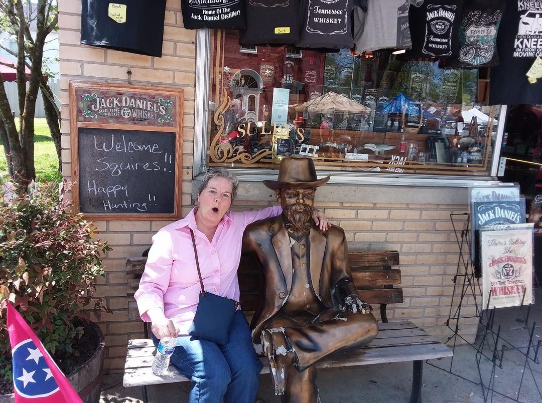 At Lynchburg festival. My wife met someone else and said he was more talkative so she sat with him...