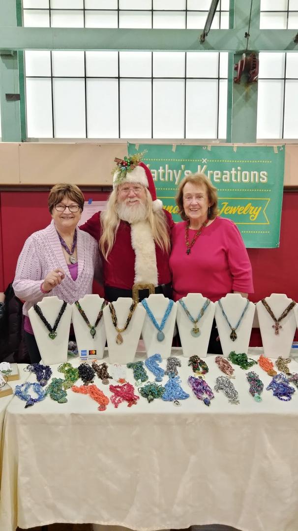 After a successful craft show at Holy Childhood, Santa stopped by.