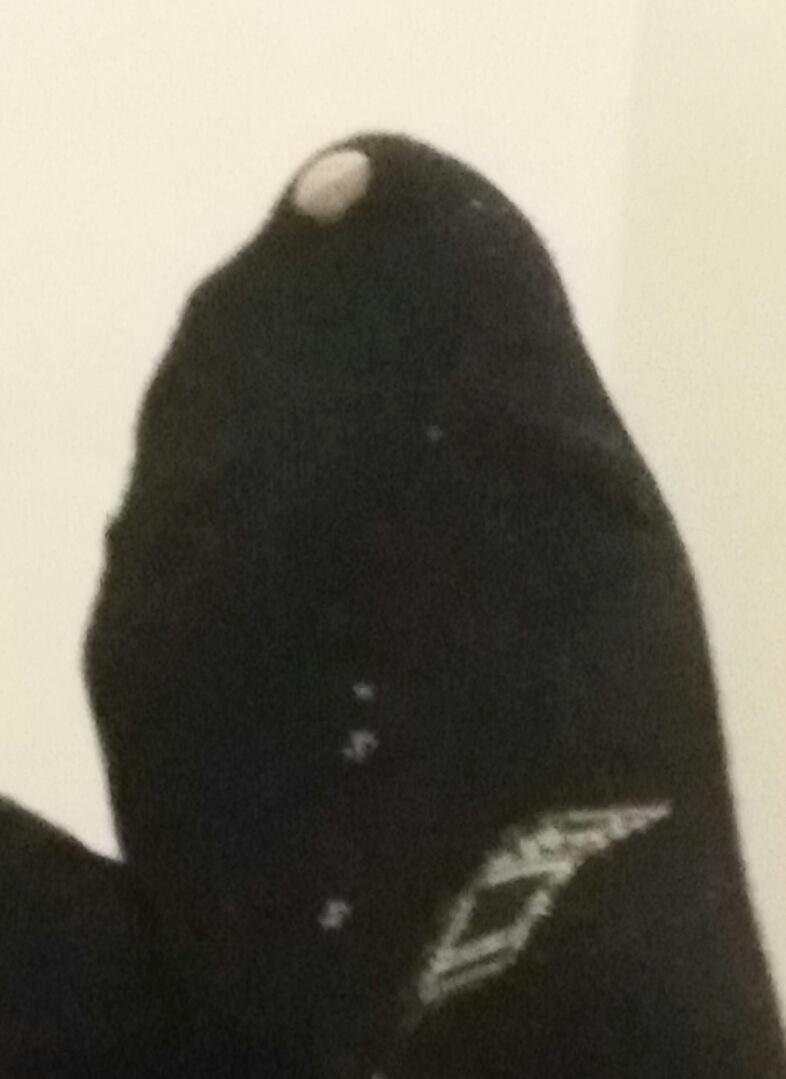 It's time to retire this pair.  No worries, thanks to my kids, I get a new pair of socks every month.