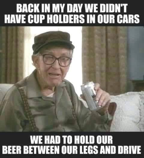 When you were driving, the passenger riding shotgun always handed you a new beer with the hole at 9:00 when they held the can so the hole would be at 6:00 when you went to drink it. It was dark and you couldn't alway see w