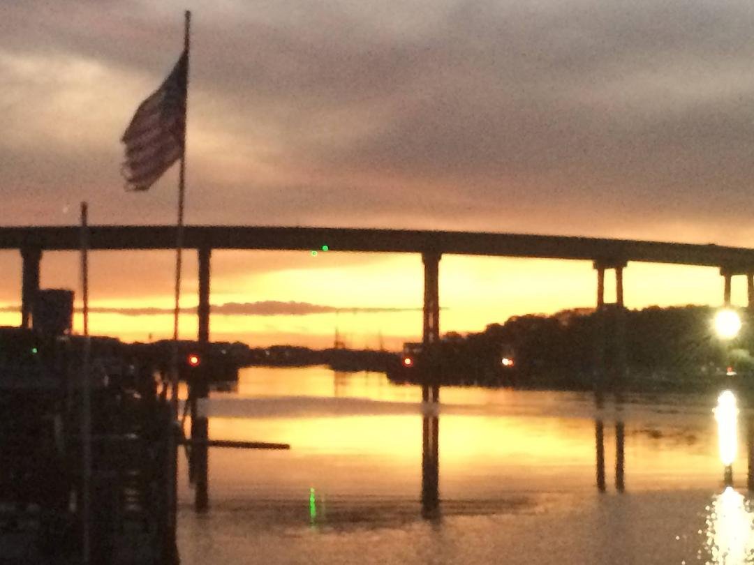 Holden Beach at dusk. Happy Thanksgiving.