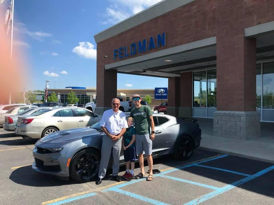 CONGRATS TO DUSTIN B ON HIS PURCHASE OF A 2020 2SS CAMARO !COME SEE ME AT FELDMAN CHEVROLET OF NEW HUDSON WHERE WE GO THE EXTRA MILE FOR CUSTOMER SATISFACTION !