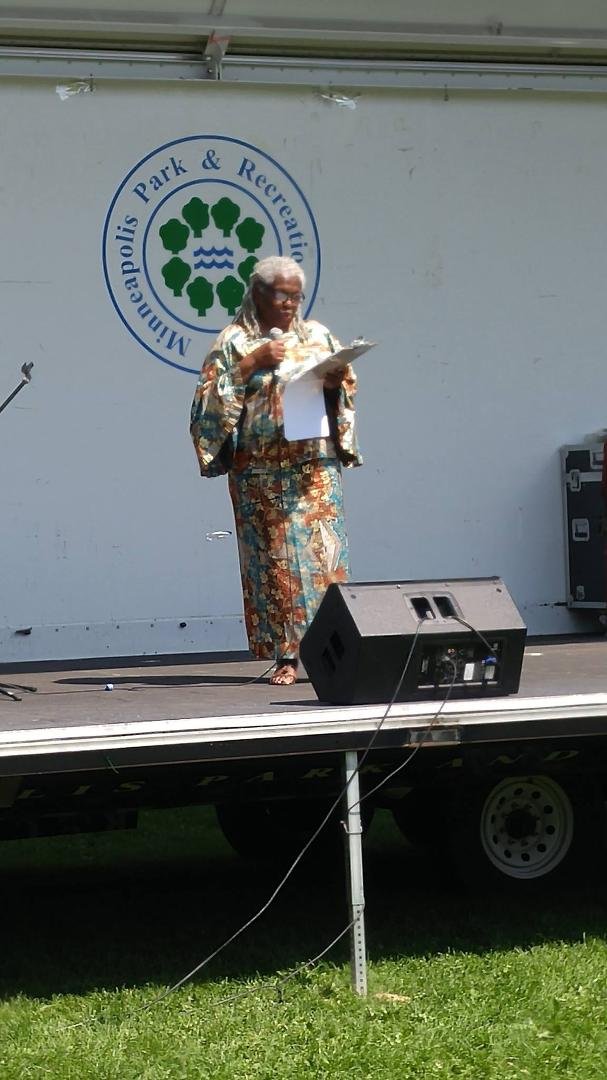 Speaking at the Dr. Martin Luther King Park in Minneapolis, Minnesota on Saturday, August 19 at the 54th Anniversary of the peoples' March to Washingtion in 1963.