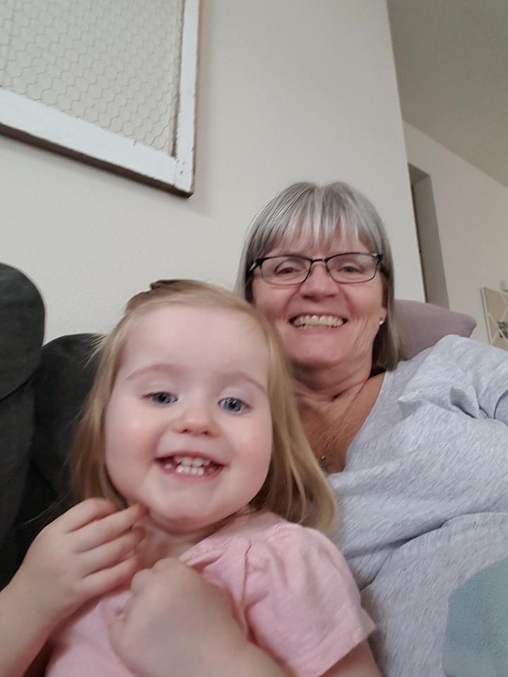 Evie: "Grammy will you snuggle me?"
Me: "Yes, I will snuggle you."
Evie: "Grammy, I sure love you."
Me: "I sure love you too."
