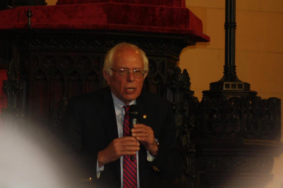 Attended a great forum at the Unitarian Church in Brooklyn Heights, last night, featuring Bernie Sanders with Cornell West and others. Very informative, with Bernie getting his message out!