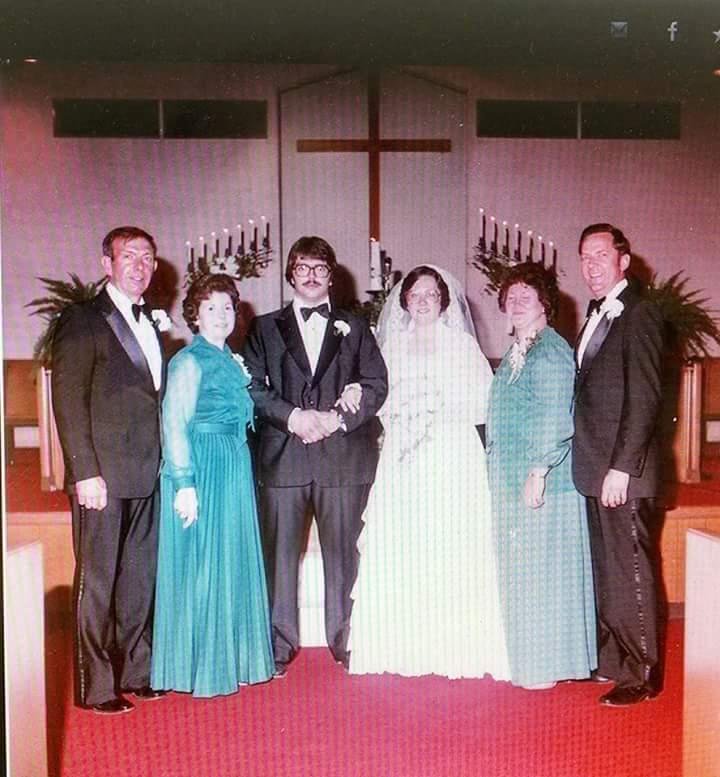 Dear Mrs ackerman thank you for seeing something in me to marry me thirty six years ago today,i love you very much