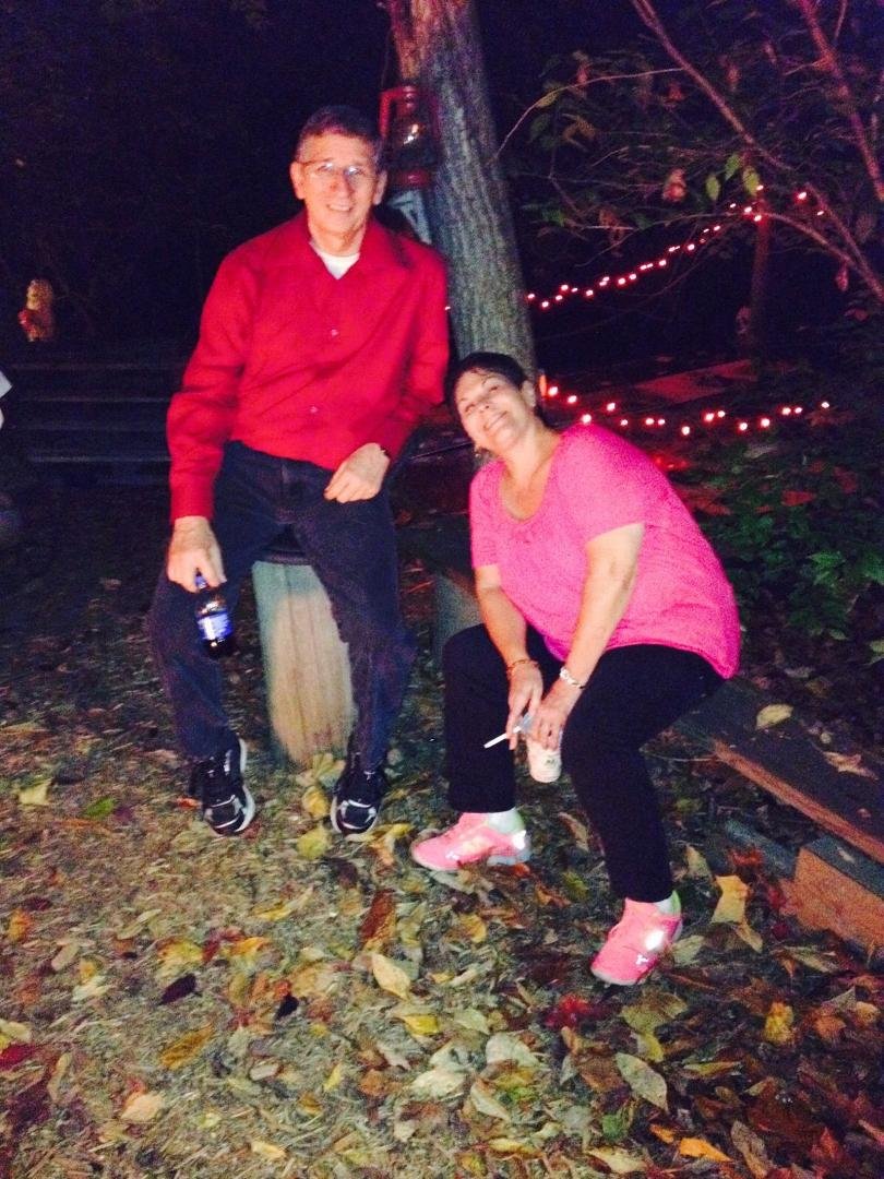 Me and Denise at Patty and Mike's Halloween Party in Collinsville, Illinois 10-26-2014