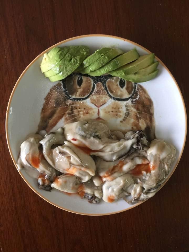 I'm Up to My Ears in Oysters!!
Today's brunch, photo (c) 2017