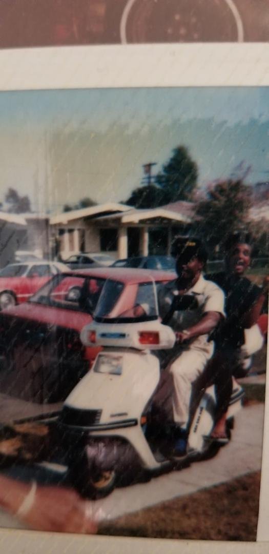 Me And Tee On My Honda Elite Lol ! !!