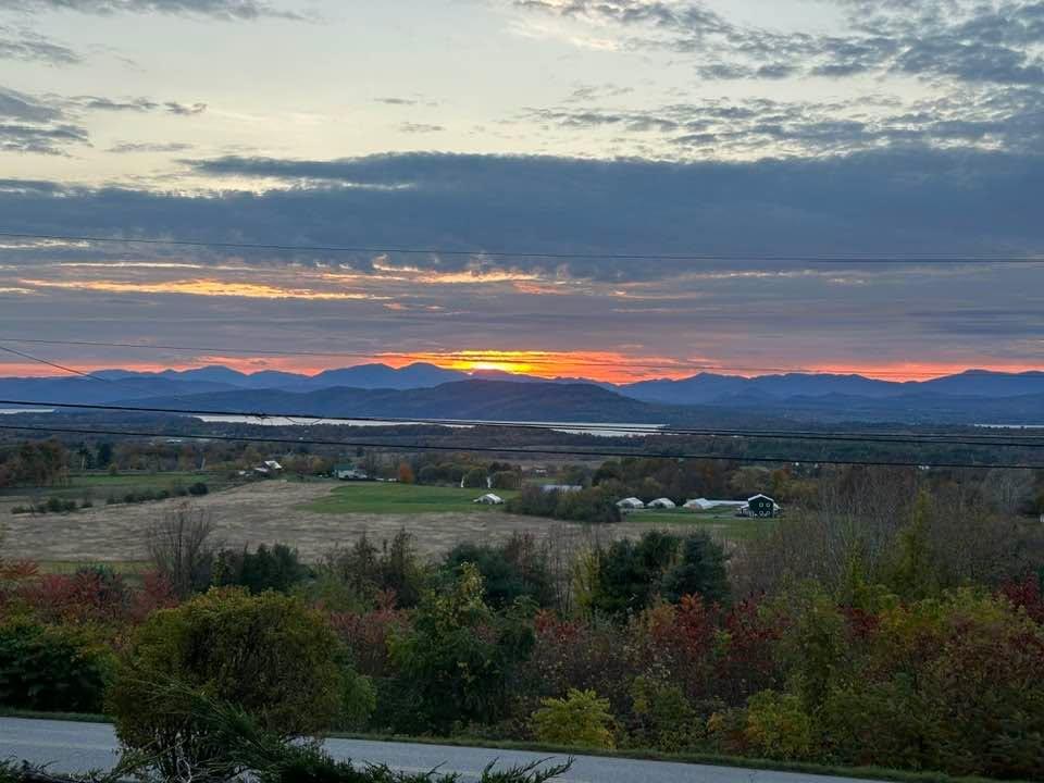 Sunset over Lake Champlain