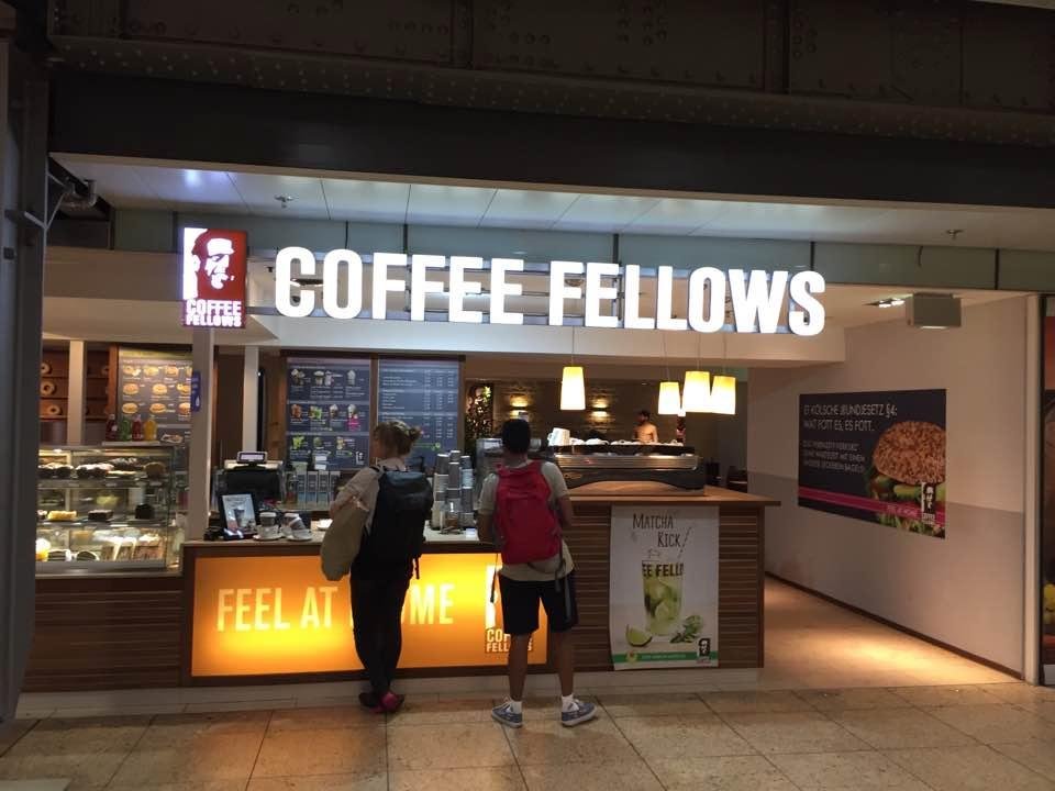 Is this Jim & Patty's Coffee People Germany cousin in Cologne? Spotted in the Train station this afternoon.