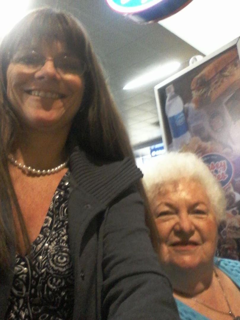 Having fun at the airport