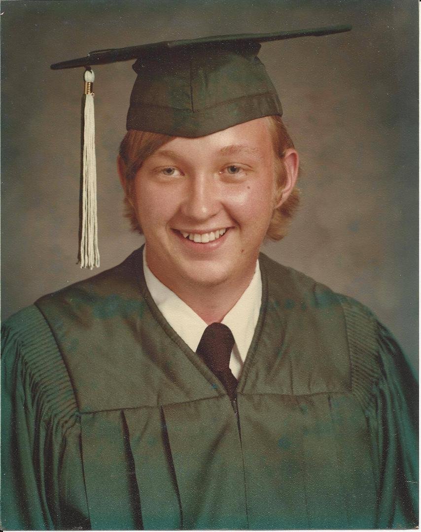 Sonny Gresham's high school graduation picture-1978