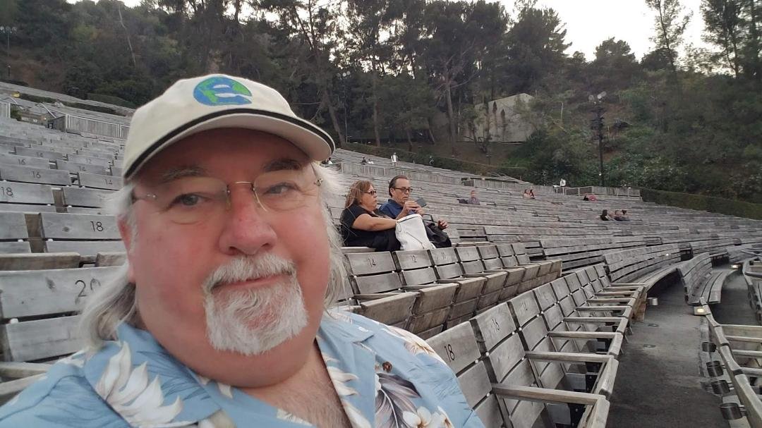 At the Hollywood Bowl before The Who concert