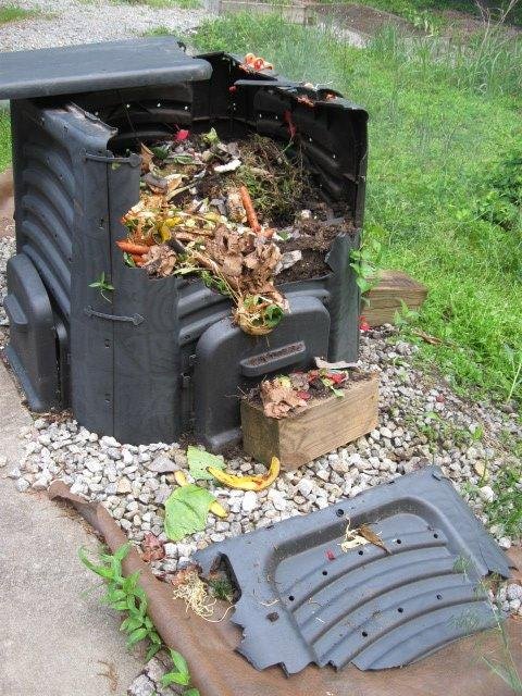 A black Bear destroyed our compost box last evening. The noise woke us up last evening and we knew what was going on yet didn't dare venture outside. The bear as well tried to get into the back of an old truck I use for hau