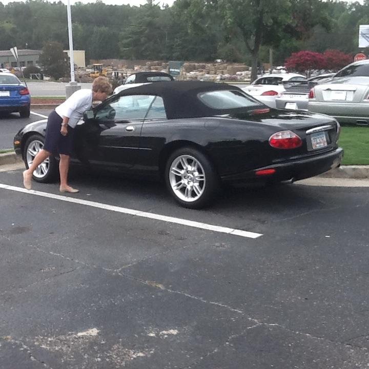 Kissing my Jag goodbye