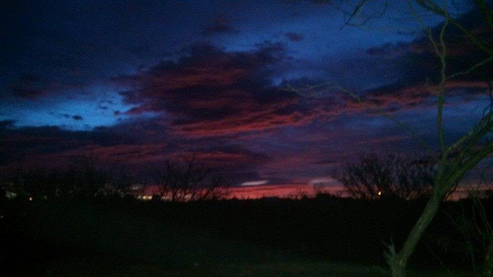 A beautiful Sierra Vista sunrise around 6:30 this morning