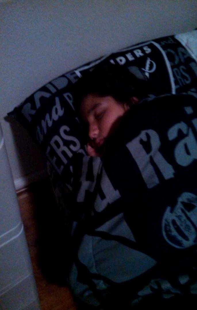 Finally got some father and daughter time to watch movies and she passes out in my bed