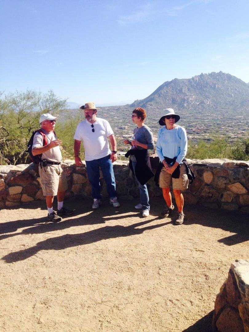 First hike of the season. We had 12 hikers at Pinnacle peak. The weather was beautiful. About 65 and sunny.