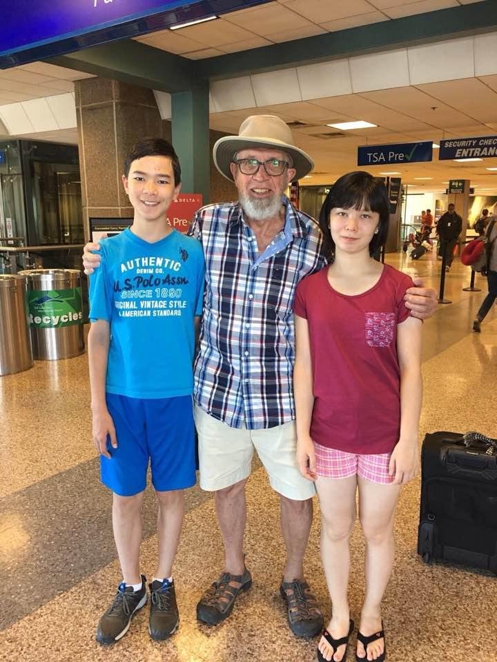 Richard just returned from visiting the grandchildren in Utah. Welcome home!