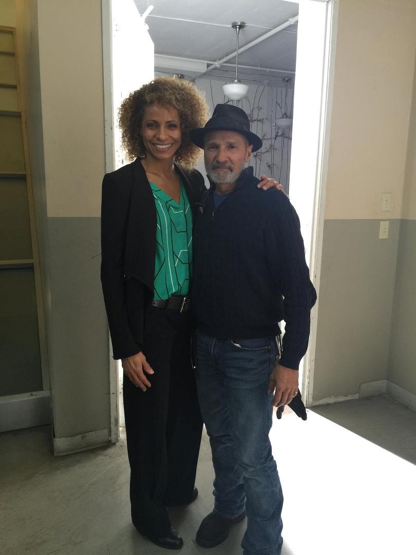 On the set of "Avenging Angel" with Michelle Hurd a very talented actress and friend of our production partner Deborah L Warner...http://www.imdb.com/name/nm0403335/?ref_=fn_al_nm_1