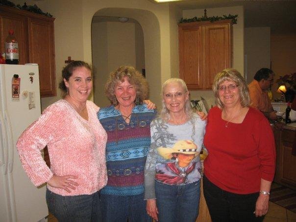 Old friends enjoying being together. We figured out we've been eating black-eyed peas with Barbara and Lee for 27 years.