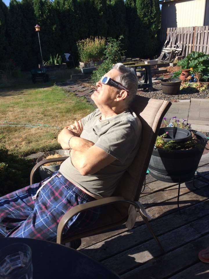 Watching the eclipse