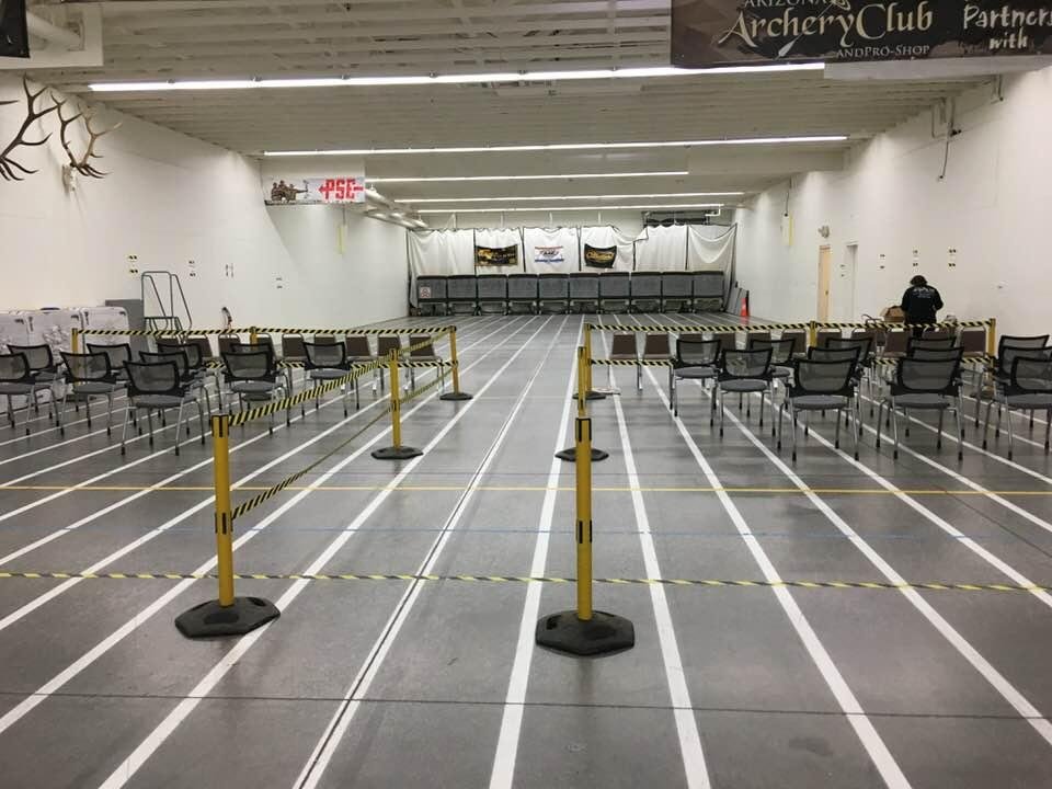 Main range all setup for the Money Maker Archery Tournament at the Arizona Archery Club!