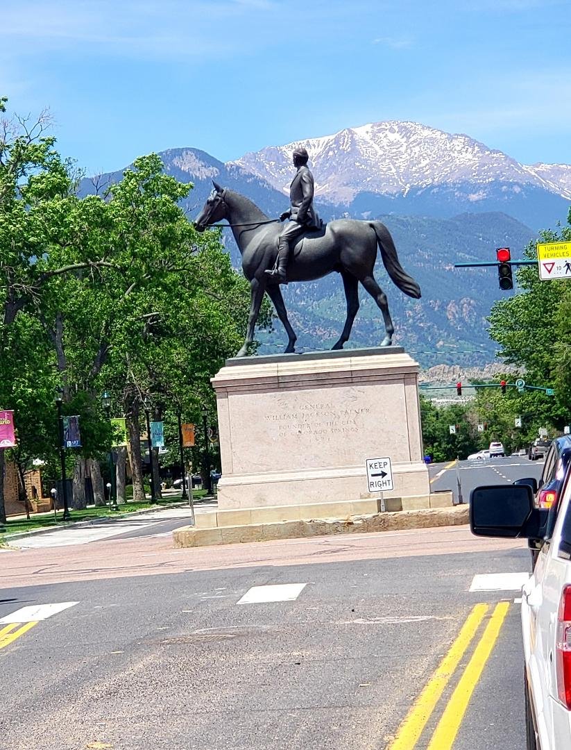 Pikes Peak  view  downtown Colo Spgs