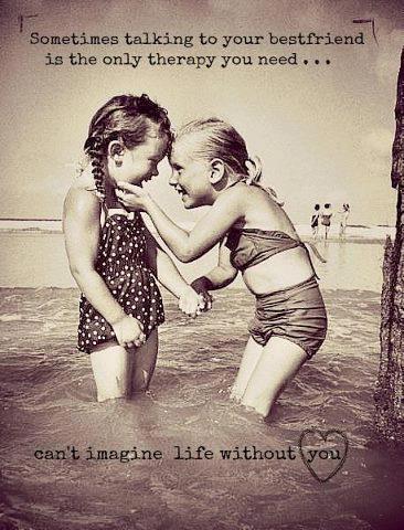 Sometimes talking to my best friend is the only therapy I need.