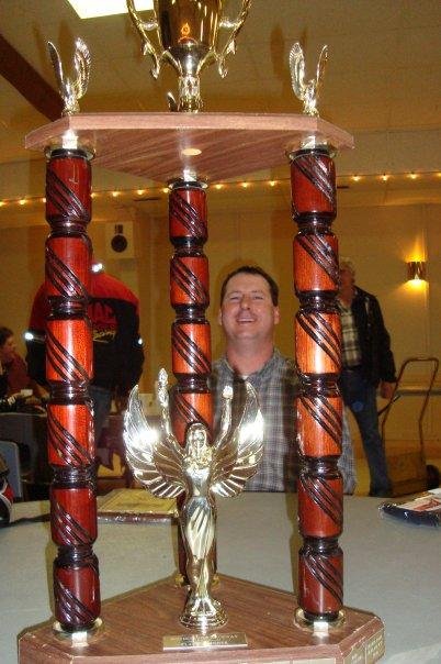 Couldn't get the whole trophy in the picture