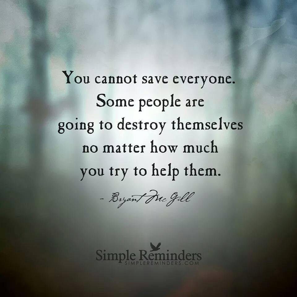 I try but nobody listen they think they no everything!
