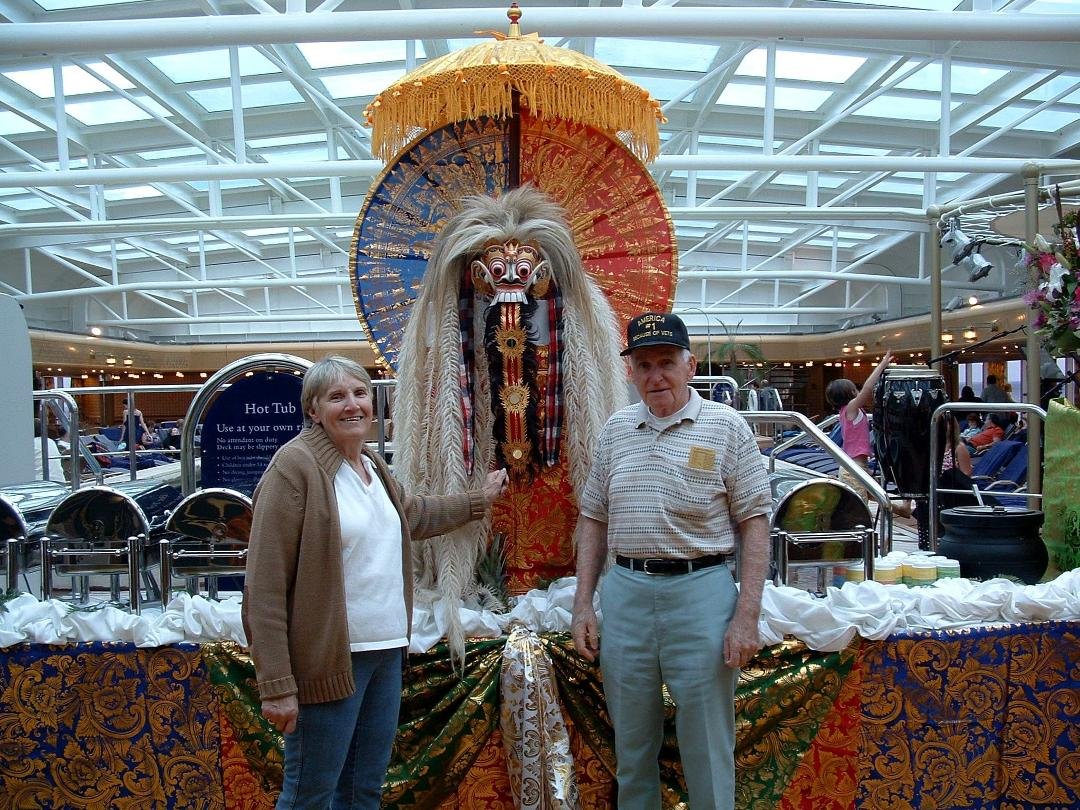 Mom and Dad on a cruise with Me and Patti