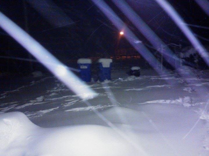 Still snowing