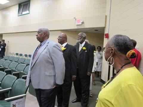 Marching in at my 50th high school anniversary Reunion in Columbus,Ga-May 2016