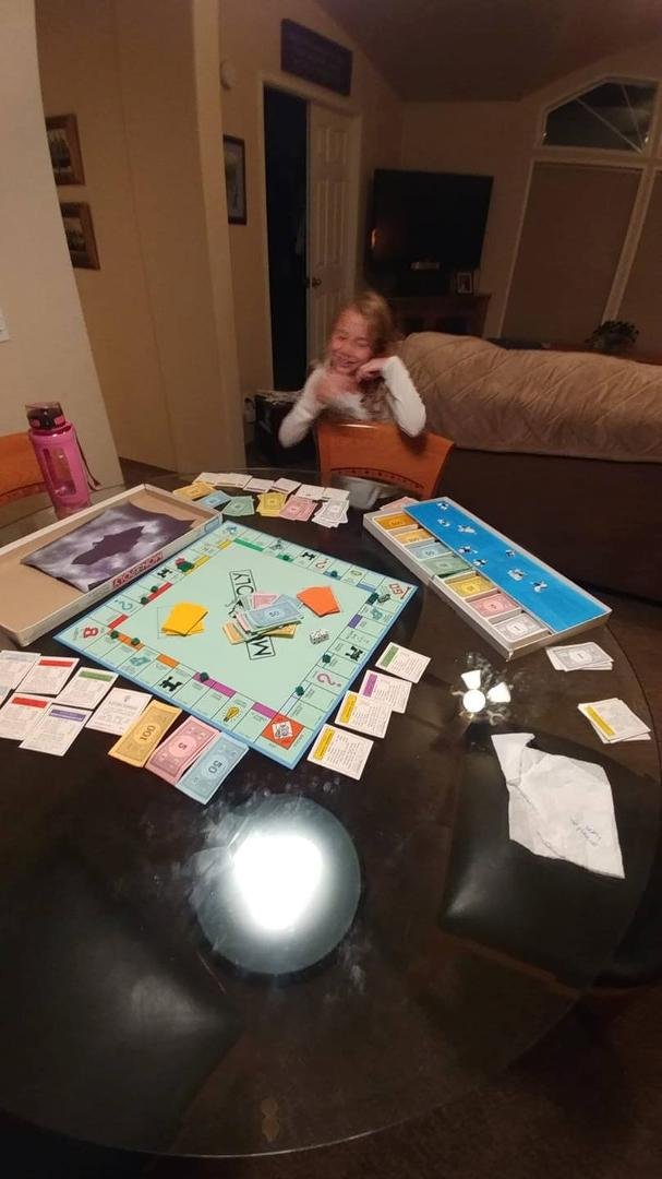 Playing Monopoly tonight. This could go on for a few days. Playing with my original game from when I was 10 years old.
