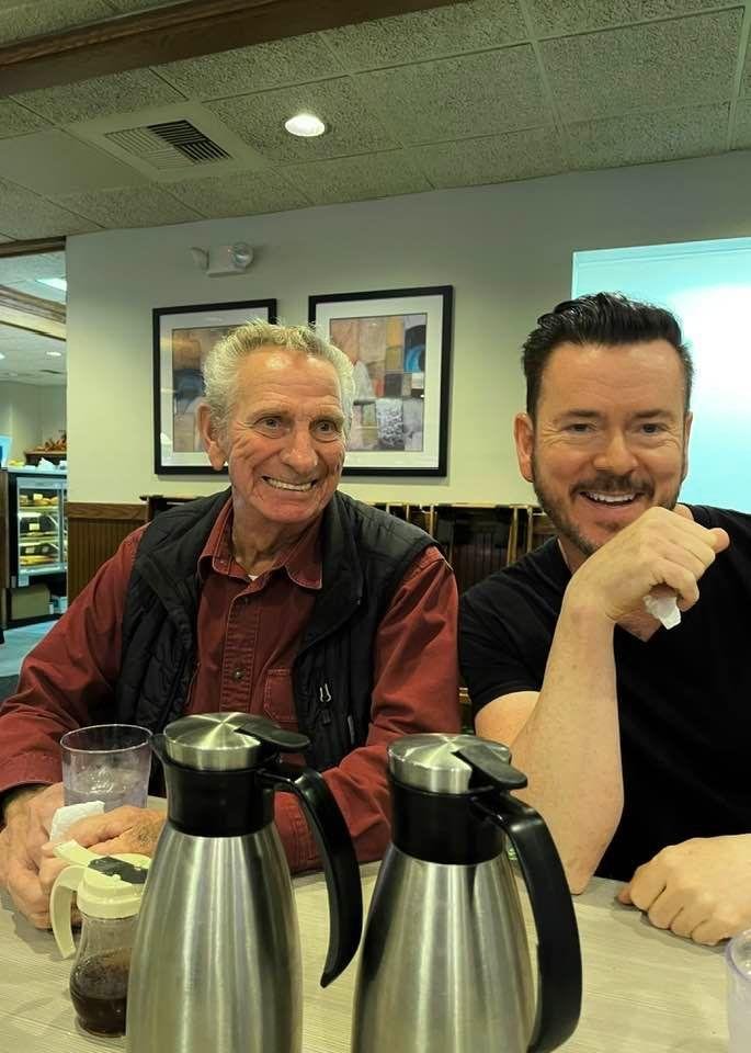 Having lunch with Donnie and Joey at Perkins on Thursday.