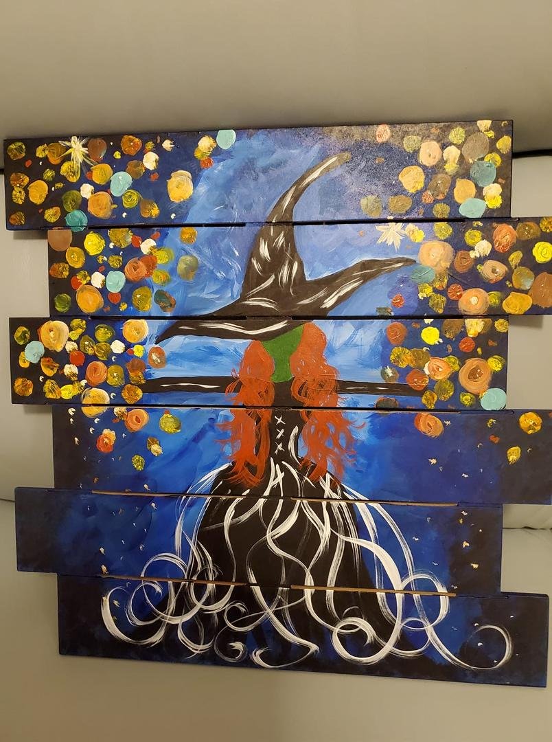 Happy Halloween ya'll....feeling a little witchy...fun paint last night